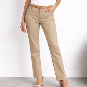 Escada Straight Leg Khaki Pants | Size 36 (US 6)